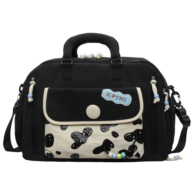 Duffle Bag Water-Resistant Multi-Pocket Padded Handles & Adjustable Strap