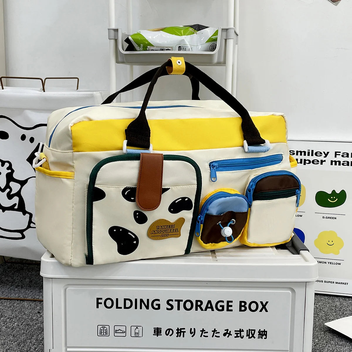 Duffle Bag Water-Resistant Multiple Compartments & Adjustable Strap