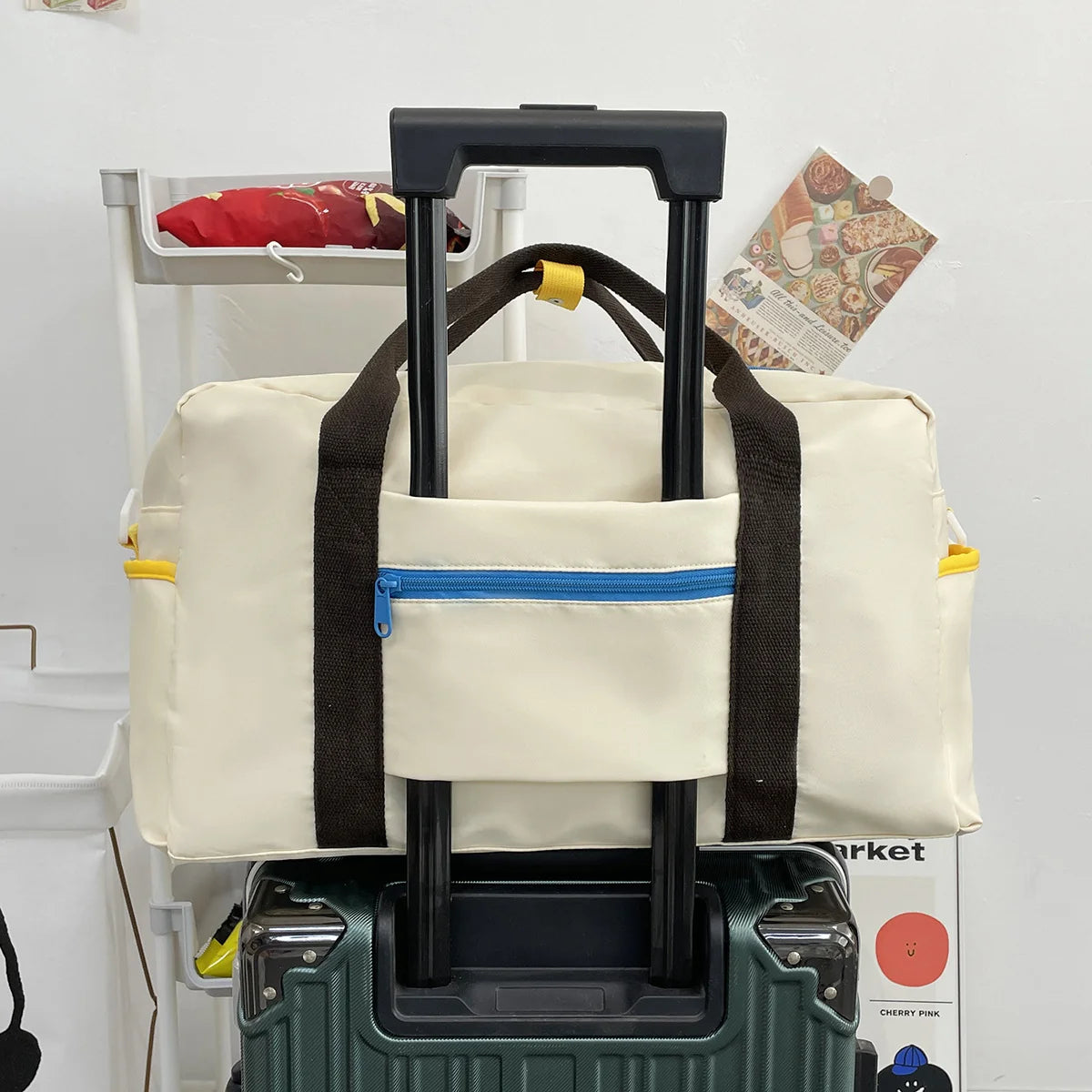 Duffle Bag Water-Resistant Multiple Compartments & Adjustable Strap