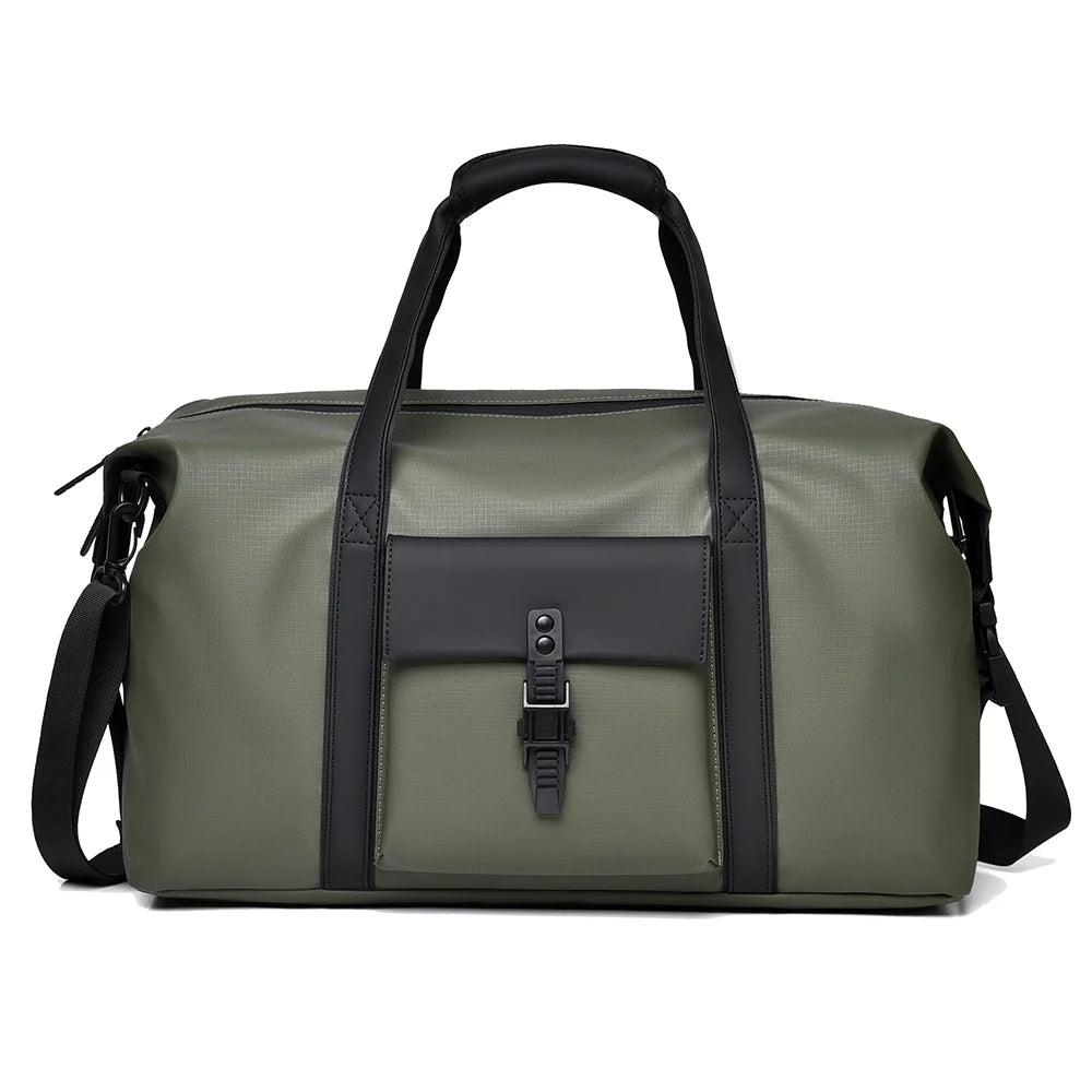 Duffle Bag Waterproof Multiple Pockets & Adjustable Shoulder Strap