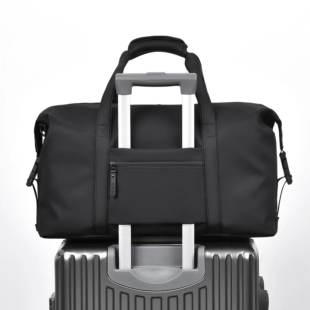 Duffle Bag Waterproof Multiple Pockets & Adjustable Shoulder Strap