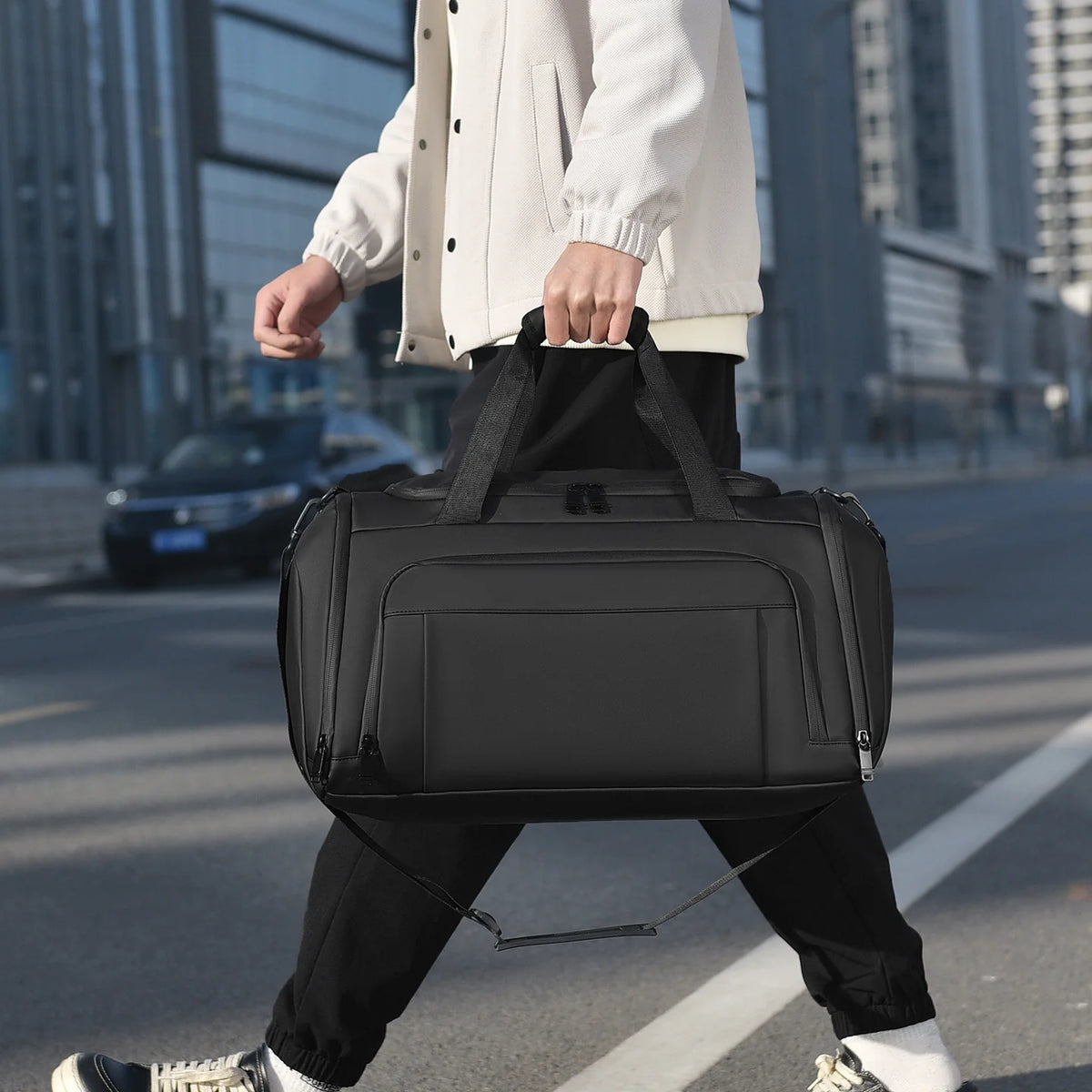 Duffle Bag Weather-Resistant Fabric Large Capacity & Multiple Compartments