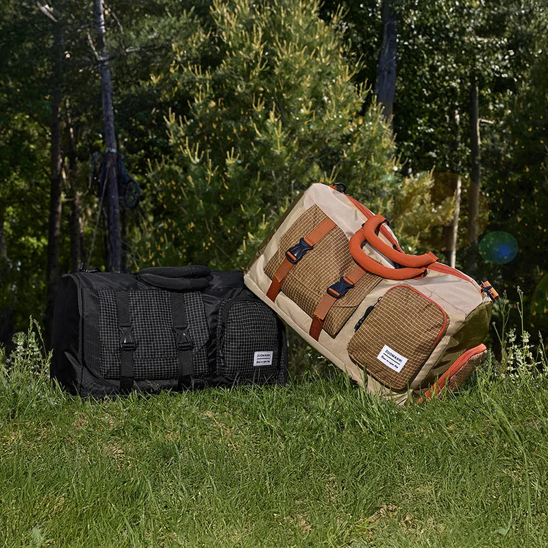 Duffle Bag Weather-Resistant Multiple Pockets & Padded Strap