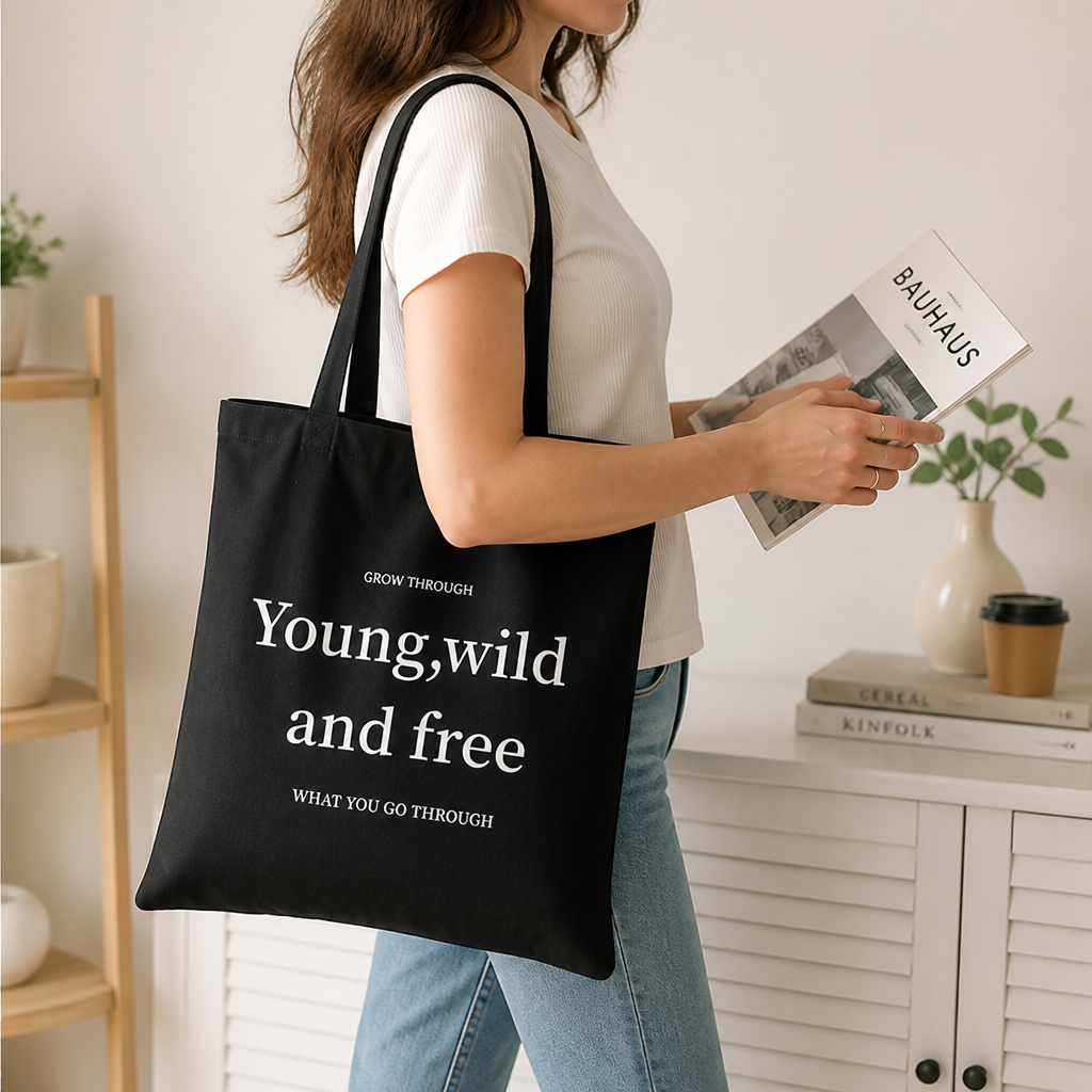 Durable Canvas Inspirational Tote Bag