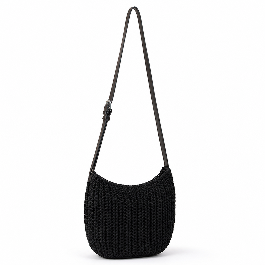 Durable Crocheted Shoulder Bag (Adjustable Strap)