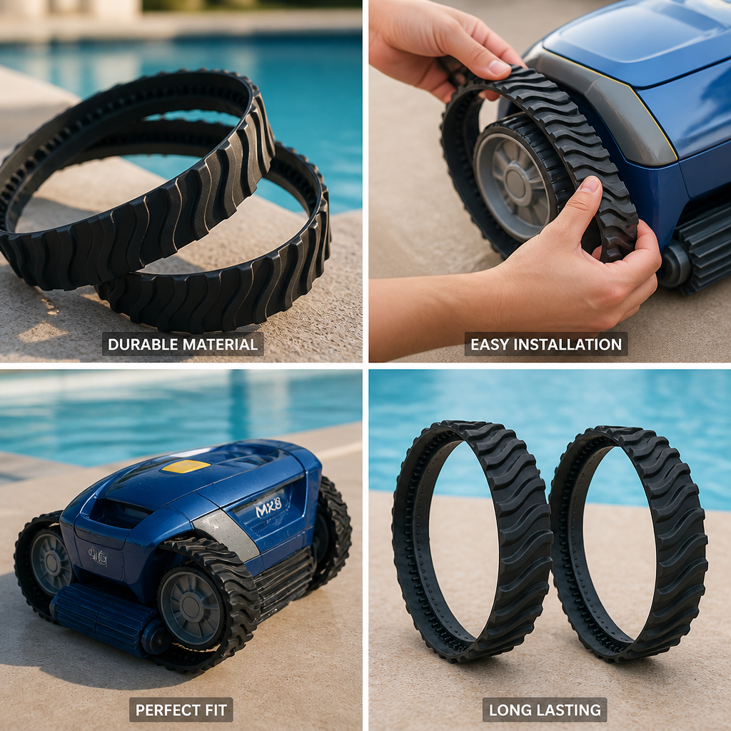 Durable Exact-Fit Replacement Pool Cleaner Tracks (2-Pack)