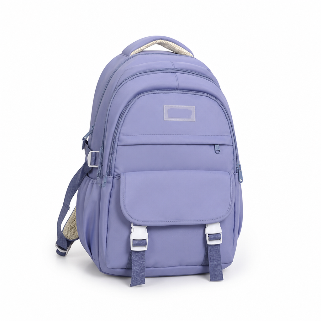 Durable Fabric Multi-Pocket Backpack With Padded Straps