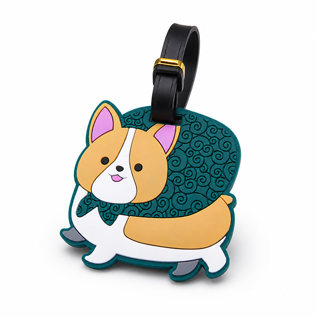 Durable Flexible Rubber Koala Luggage Tag (Writable ID)