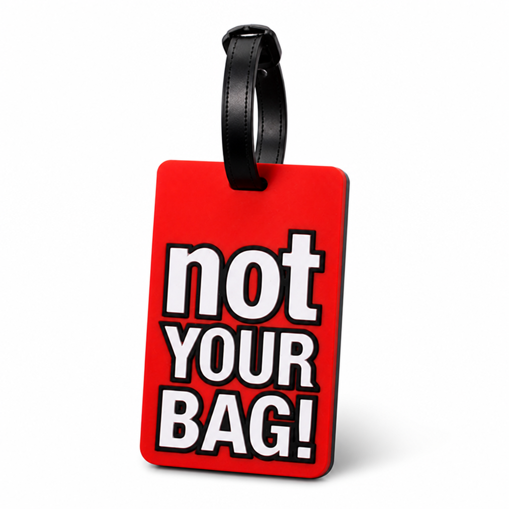 Durable Flexible Silicone Luggage Tag (Writable Back)
