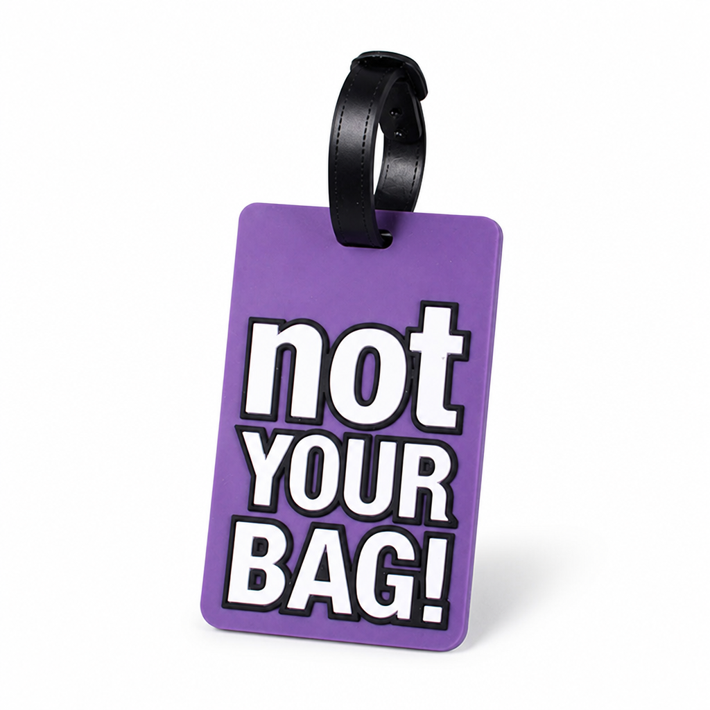 Durable Flexible Silicone Luggage Tag (Writable Back)
