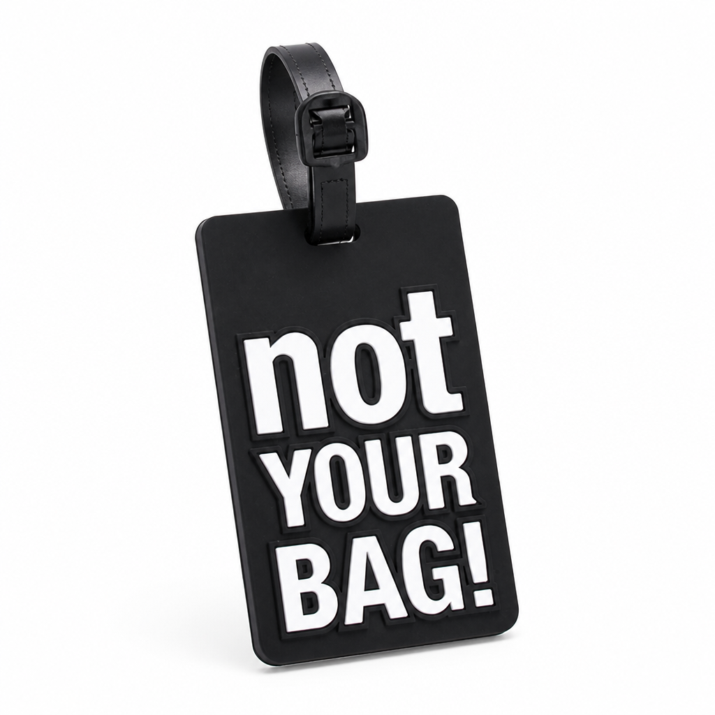 Durable Flexible Silicone Luggage Tag (Writable Back)
