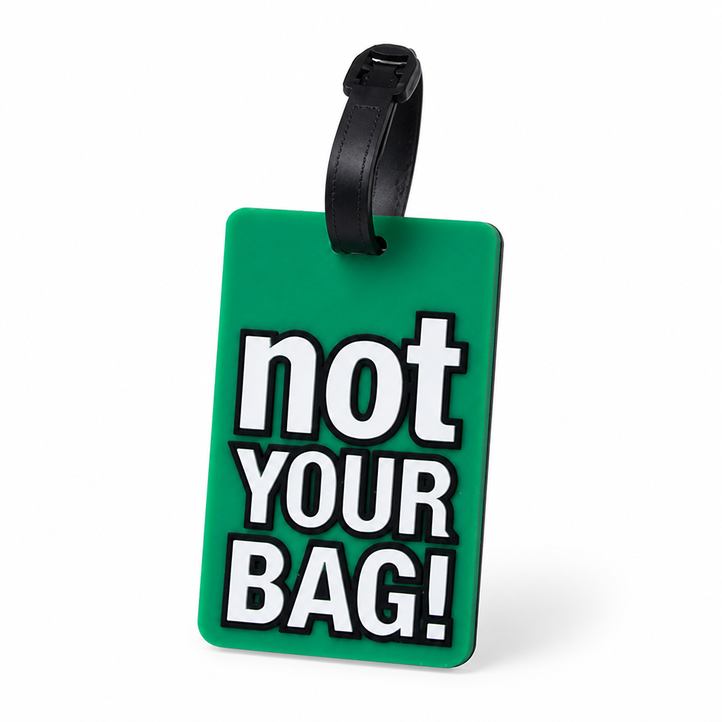 Durable Flexible Silicone Luggage Tag (Writable Back)