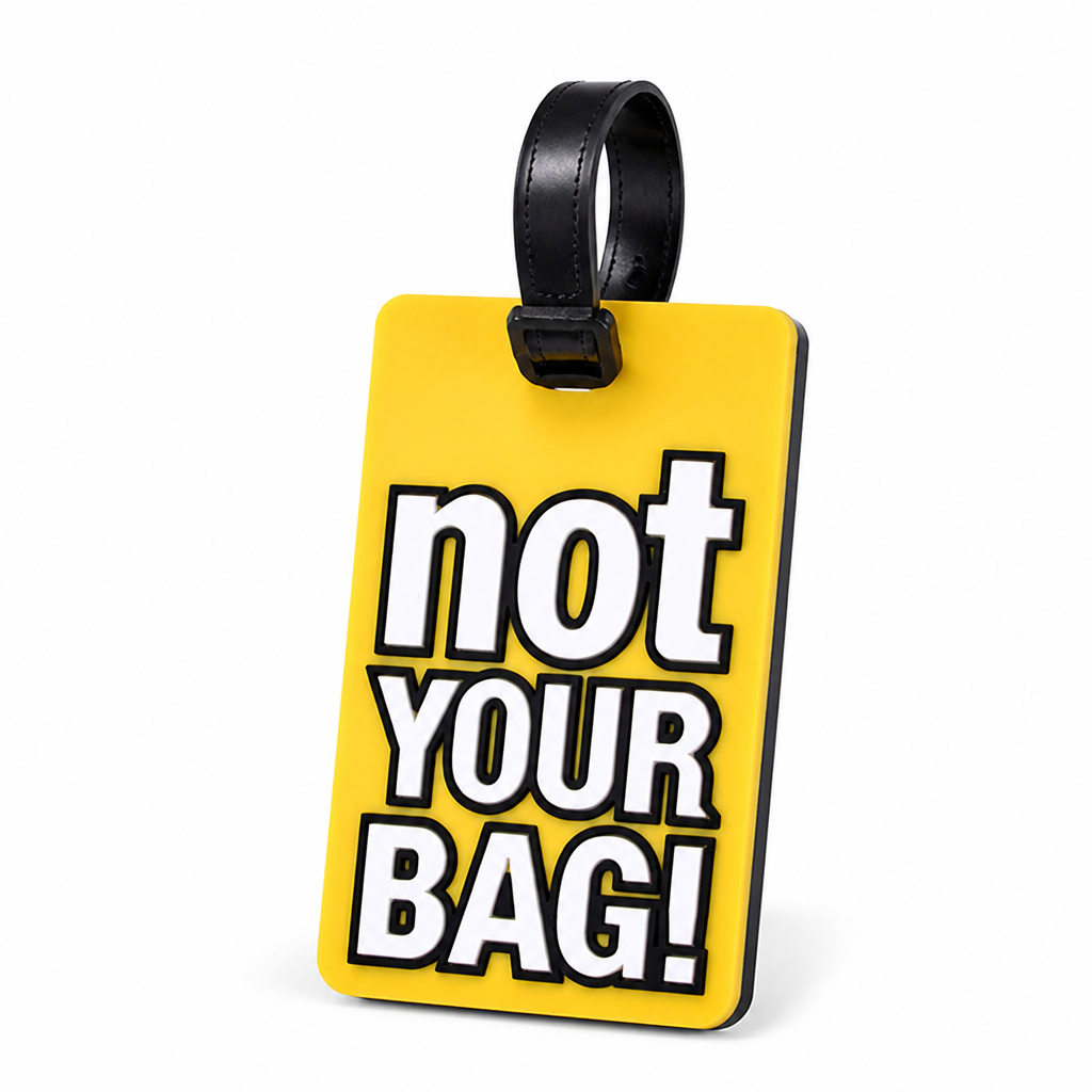 Durable Flexible Silicone Luggage Tag (Writable Back)