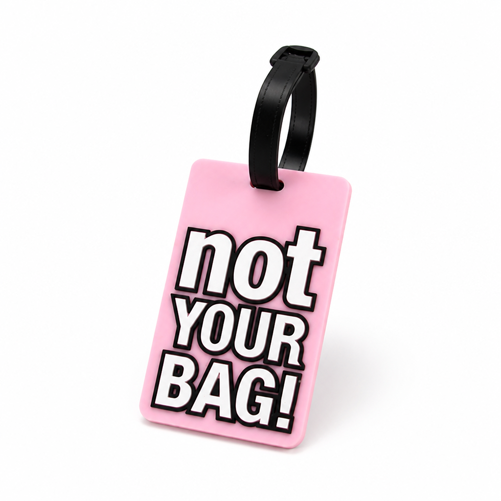 Durable Flexible Silicone Luggage Tag (Writable Back)