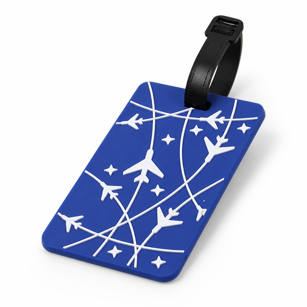 Durable Flexible Silicone Luggage Tag (Writable ID Panel)