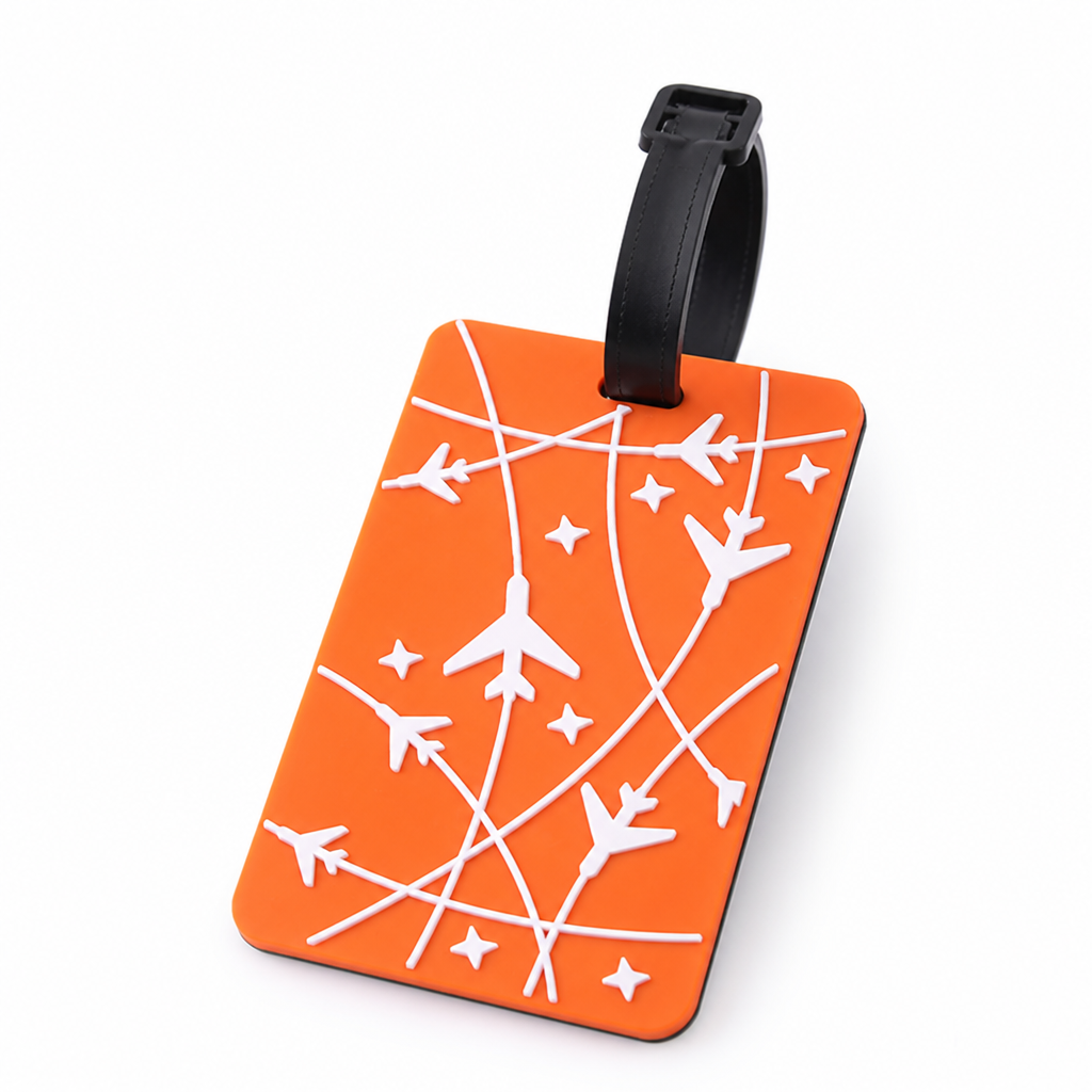 Durable Flexible Silicone Luggage Tag (Writable ID Panel)