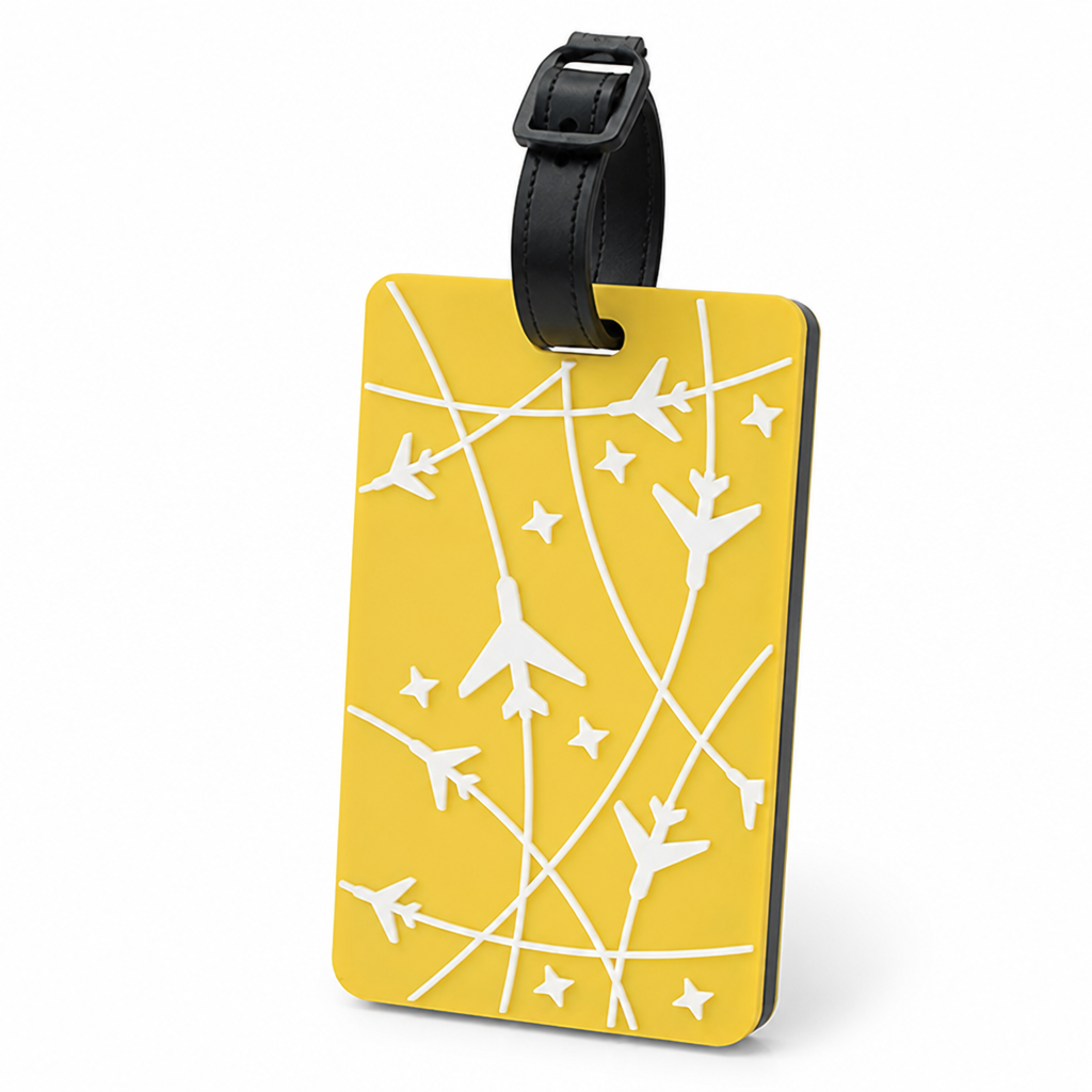 Durable Flexible Silicone Luggage Tag (Writable ID Panel)