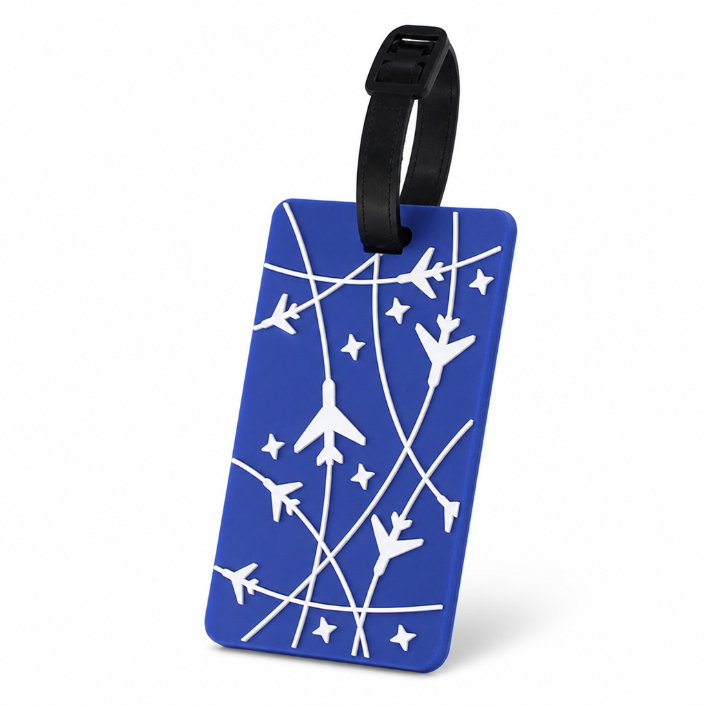Durable Flexible Silicone Luggage Tag (Writable ID Panel)