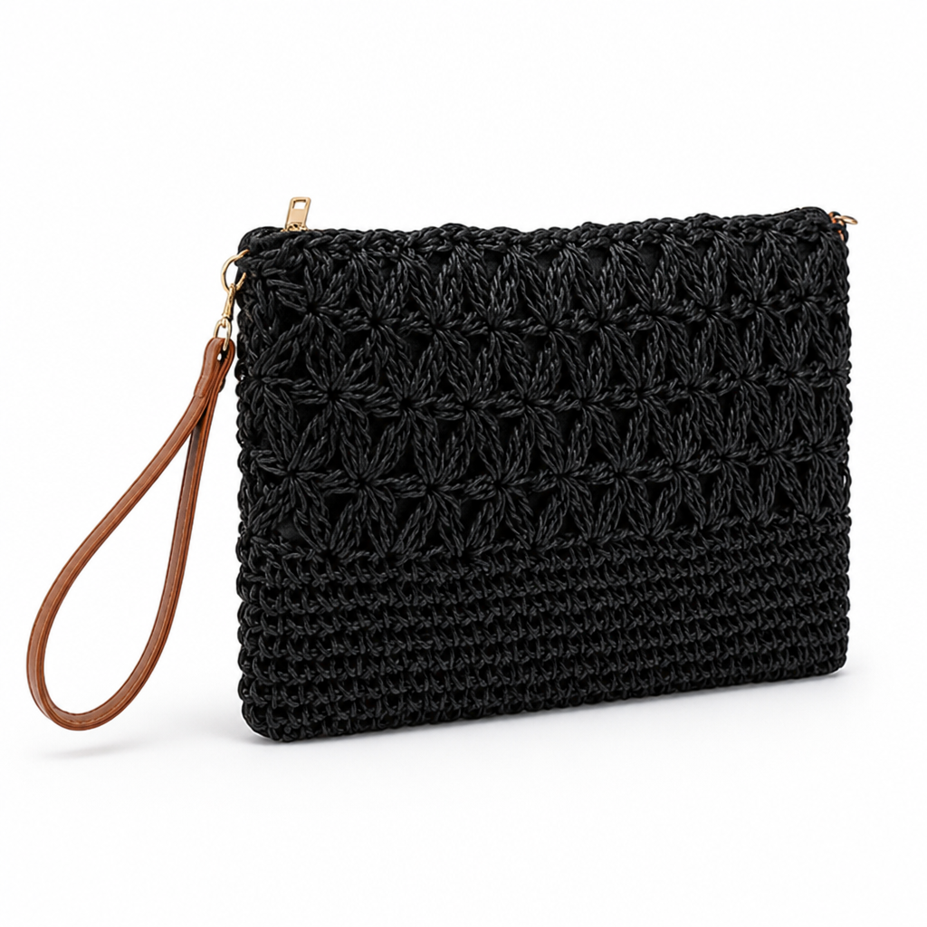 Durable Handcrafted Macrame Clutch (With Carrying Handle)