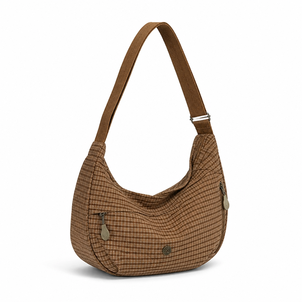 Durable Lightweight Checkered Sling Bag
