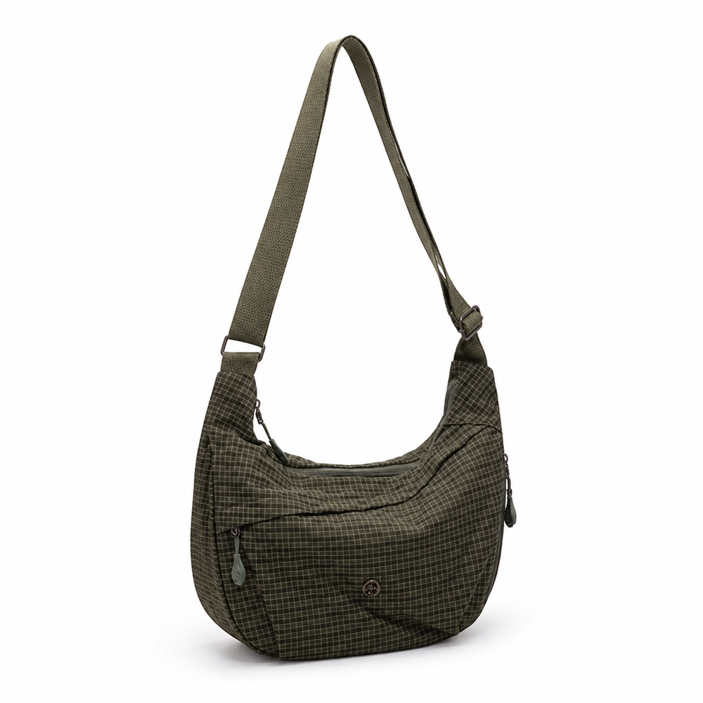 Durable Lightweight Checkered Sling Bag