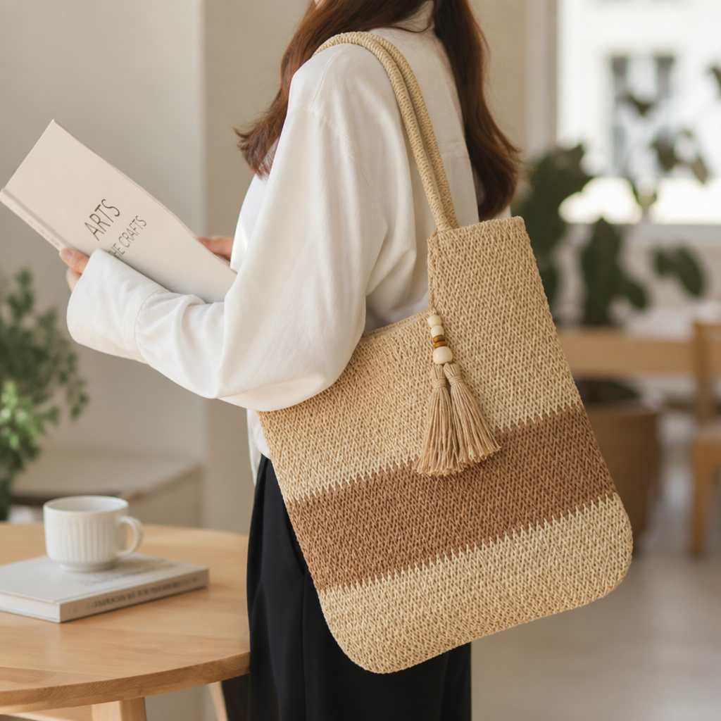 Durable Lightweight Woven Crossbody Bag