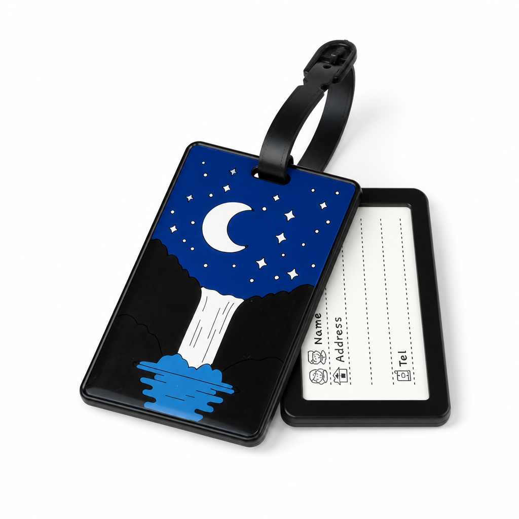 Durable Mountain Sunset Writable Luggage Tag