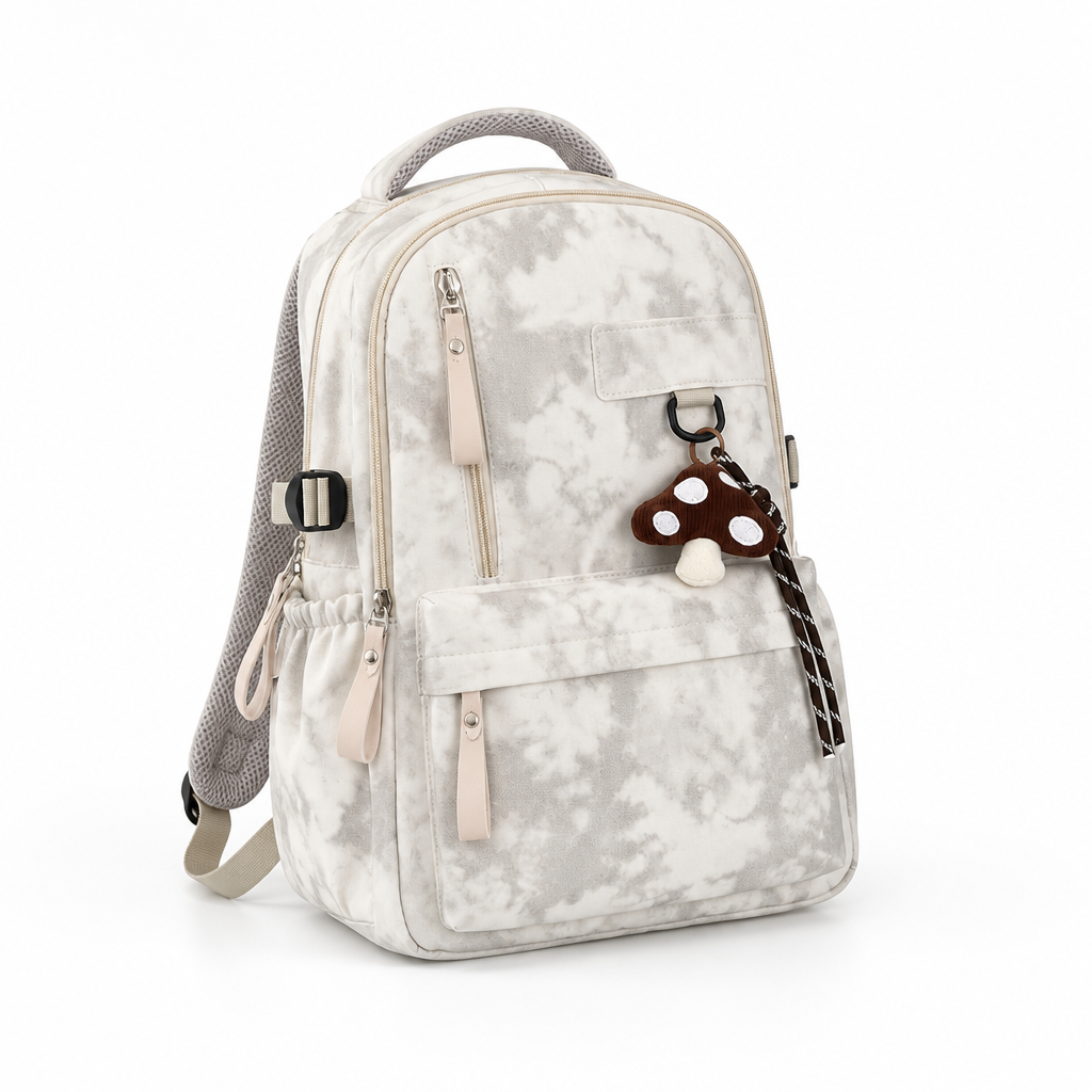 Durable Multi-Pocket Backpack With Padded Adjustable Straps