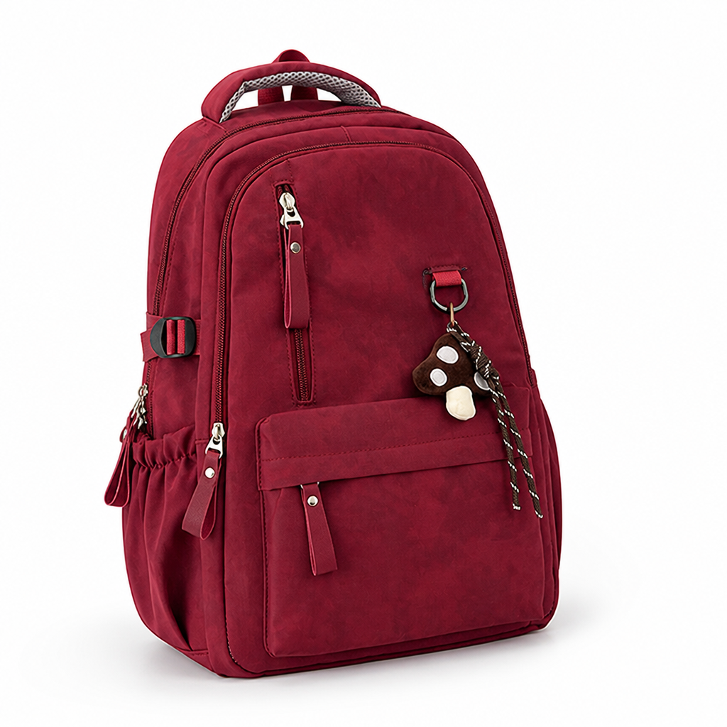 Durable Multi-Pocket Backpack With Padded Adjustable Straps