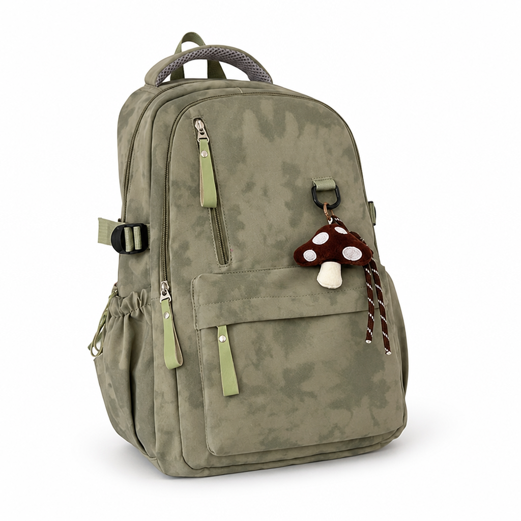 Durable Multi-Pocket Backpack With Padded Adjustable Straps