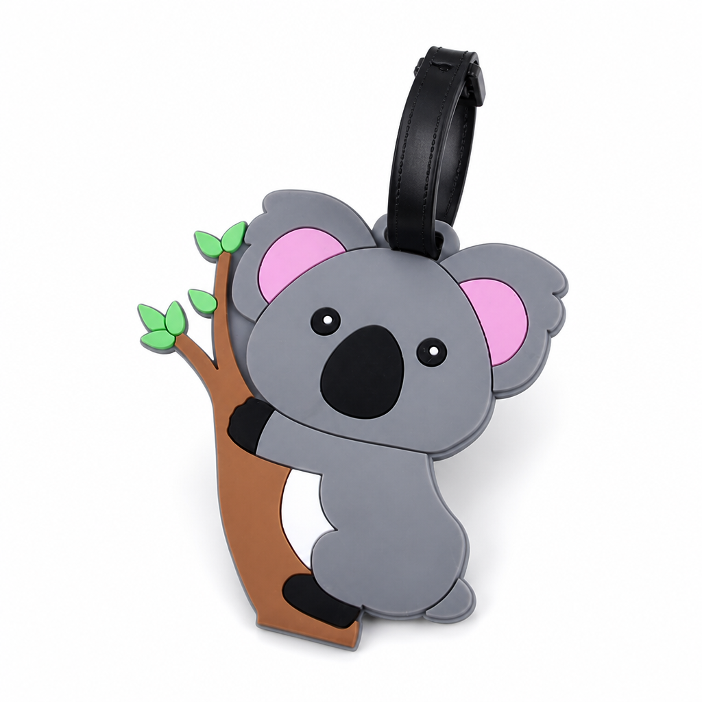 Durable Rubber Koala-Shaped Luggage Tag (Adjustable Strap)