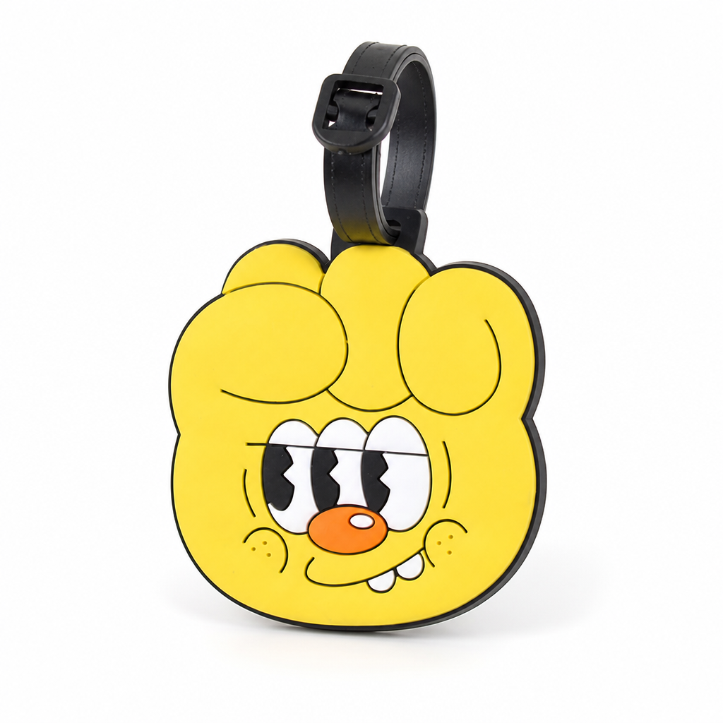 Durable Silicone Adjustable Strap Kids Luggage Tag (With ID Slot)