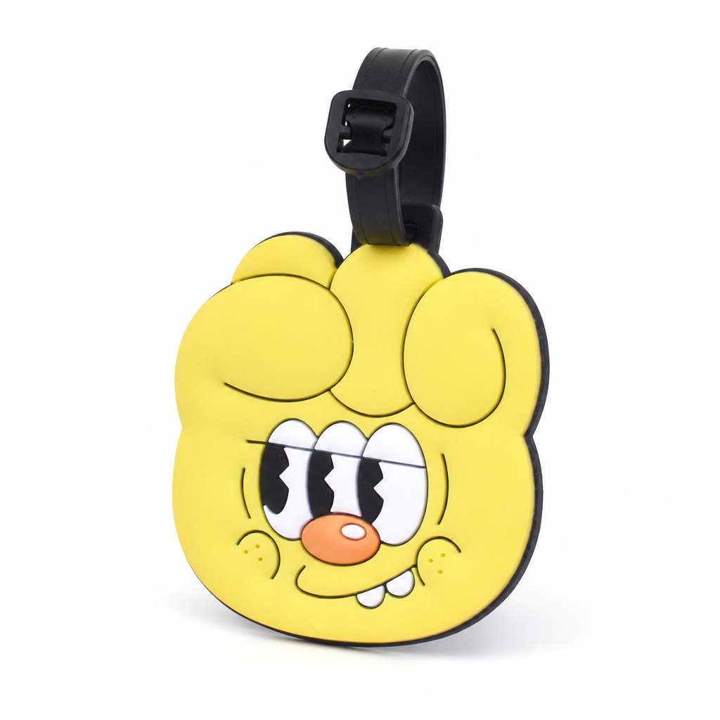 Durable Silicone Adjustable Strap Kids Luggage Tag (With ID Slot)