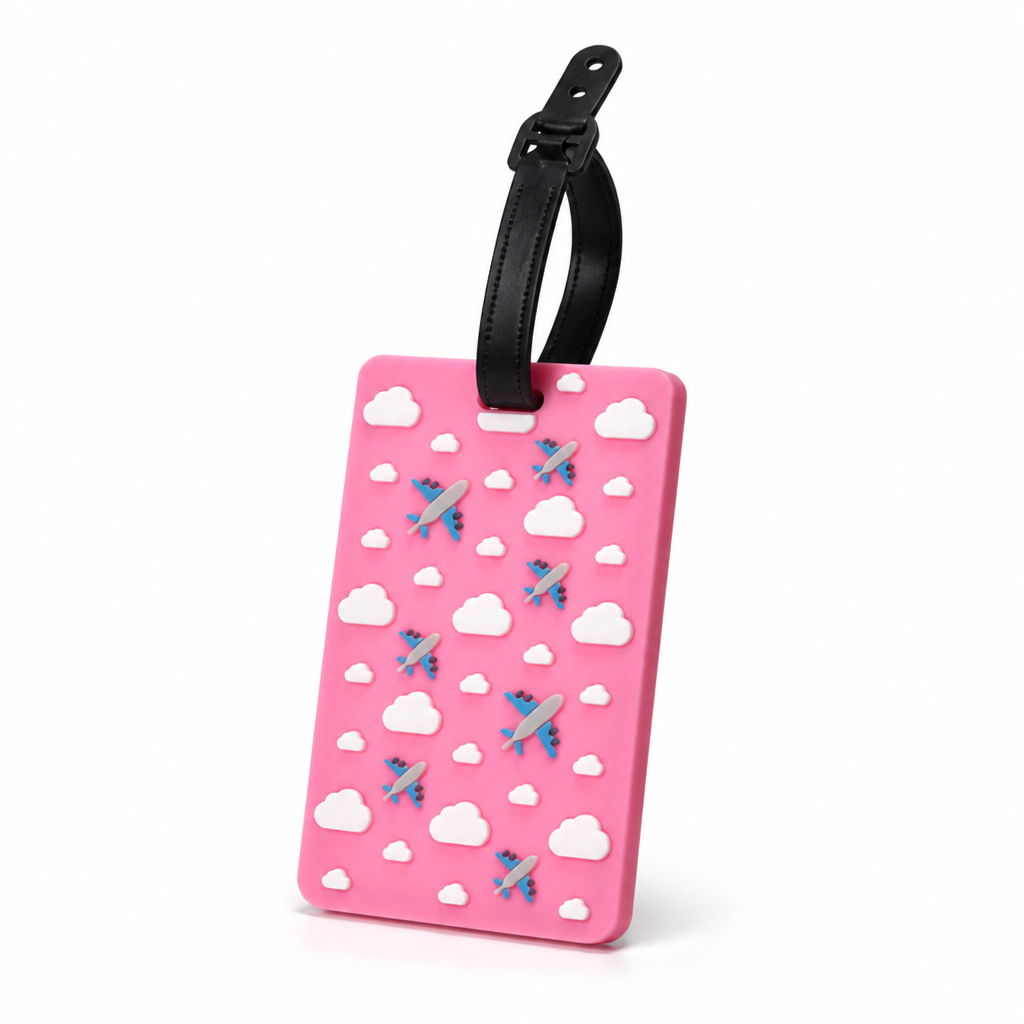 Durable Silicone Luggage Tag (Adjustable Strap & ID Holder)