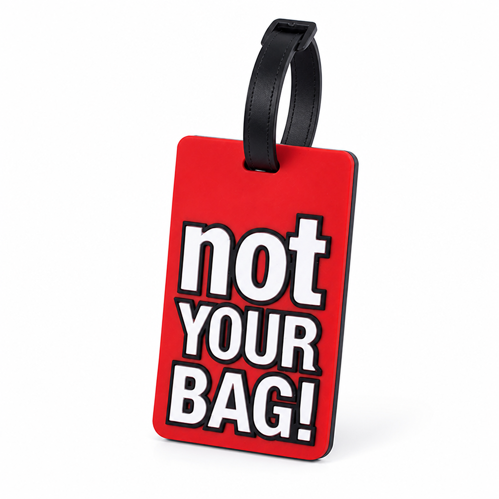 Durable Silicone Luggage Tag (Not Your Bag Print)