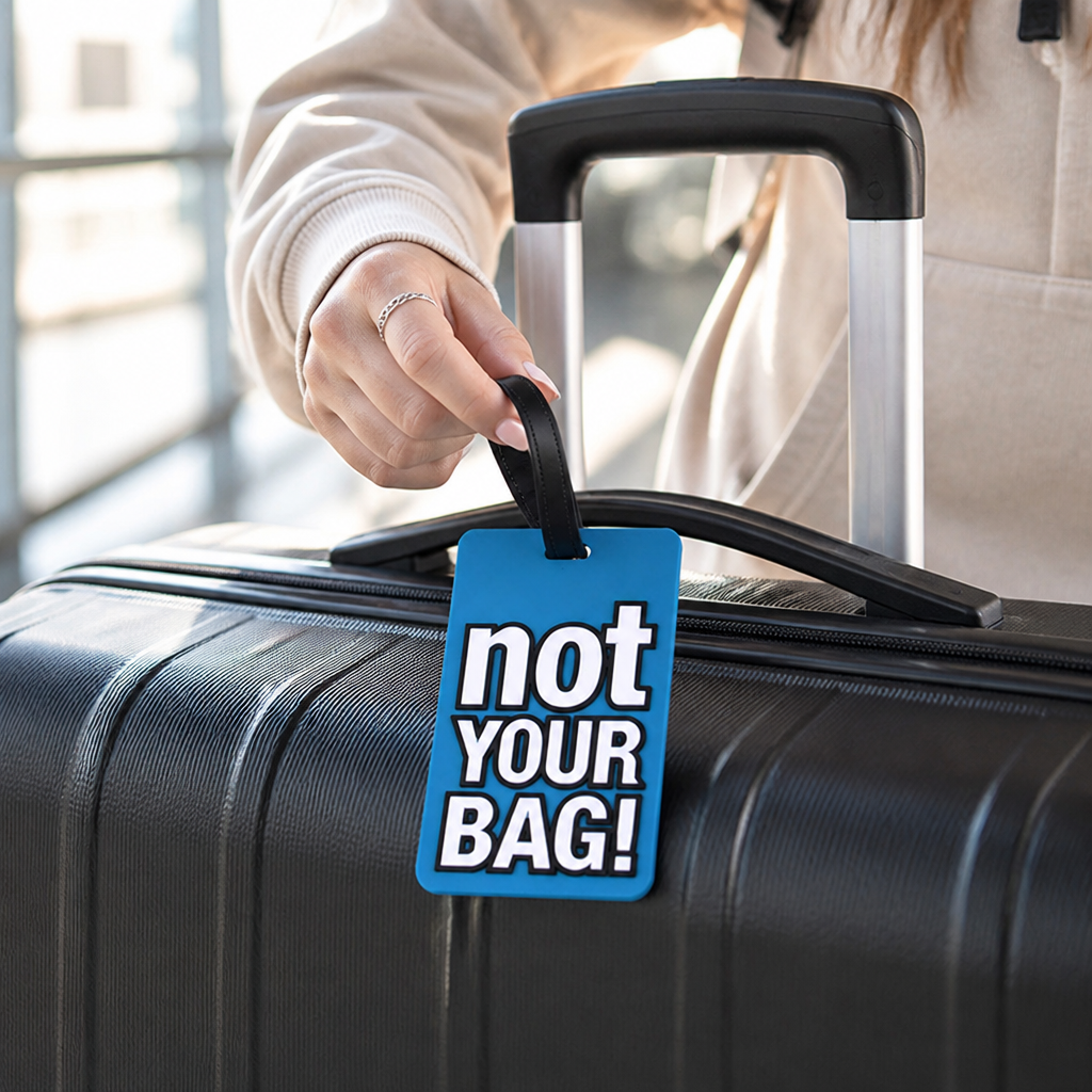 Durable Silicone Luggage Tag (Not Your Bag Print)