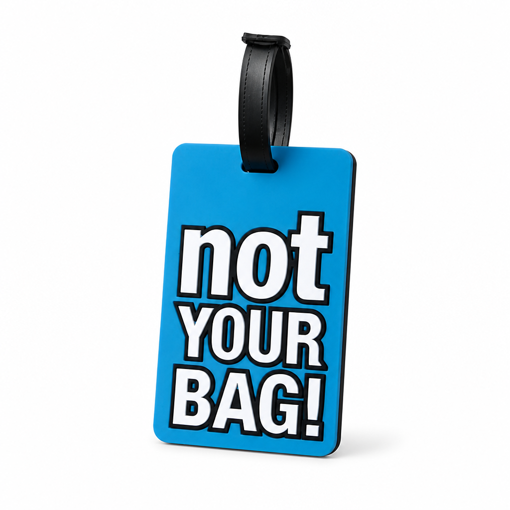 Durable Silicone Luggage Tag (Not Your Bag Print)