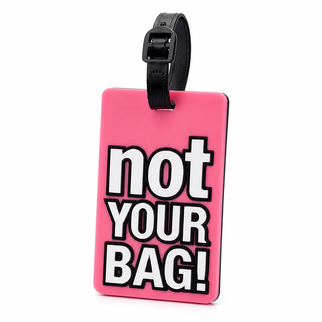 Durable Silicone Luggage Tag (Not Your Bag Print)