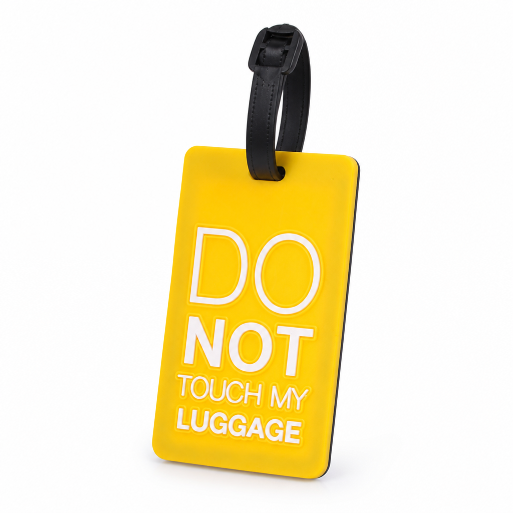 Durable Silicone Luggage Tag (Secure Strap & Hidden ID Slot)