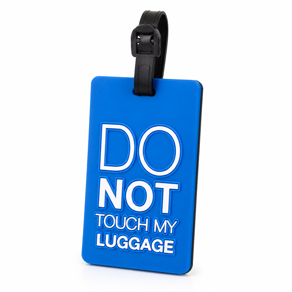 Durable Silicone Luggage Tag (Secure Strap & Hidden ID Slot)