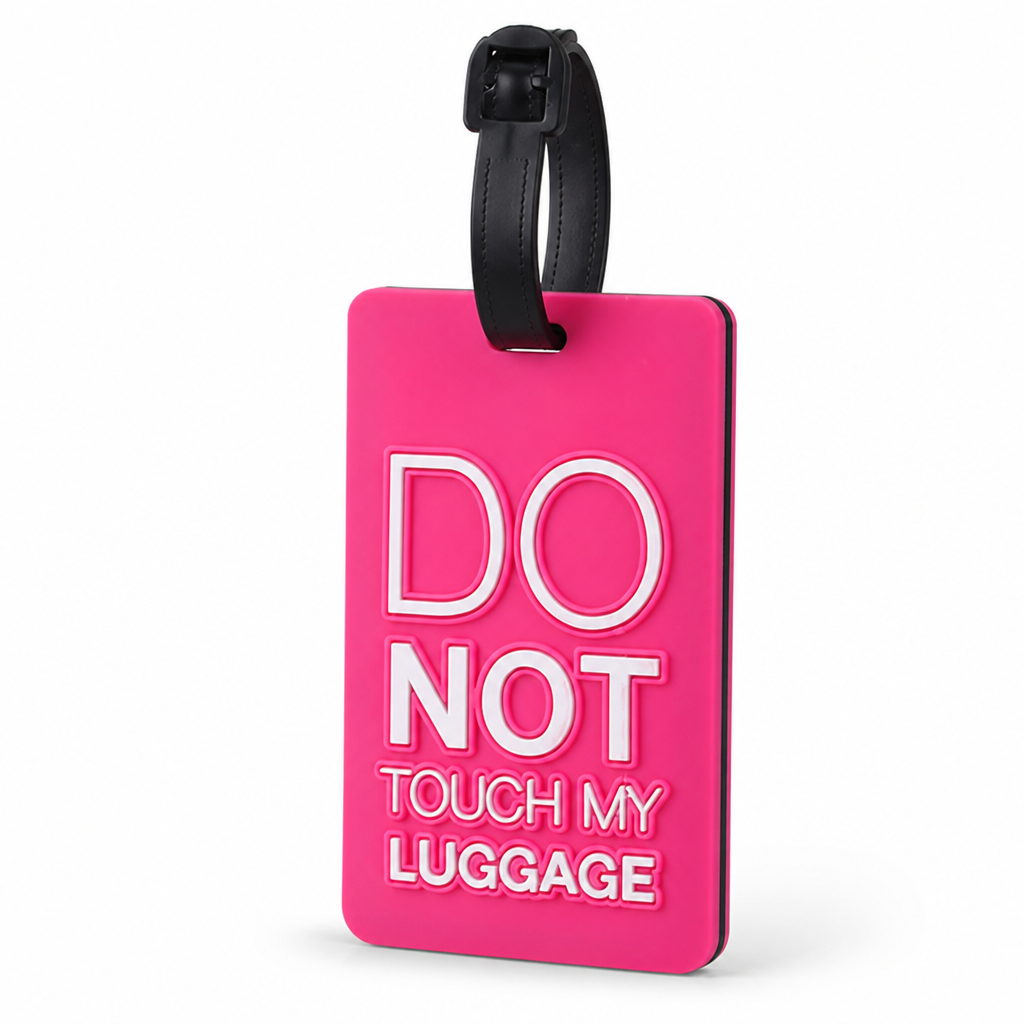 Durable Silicone Luggage Tag (Secure Strap & Hidden ID Slot)