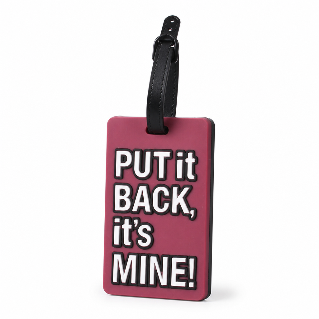 Durable Silicone Luggage Tag (Secure Strap & Hidden ID Slot)