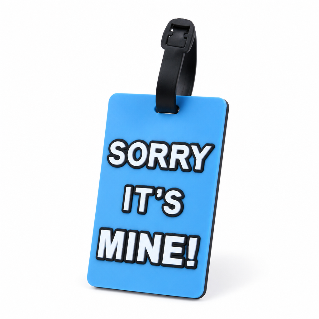 Durable Silicone Luggage Tag (Secure Strap & Hidden ID Slot)