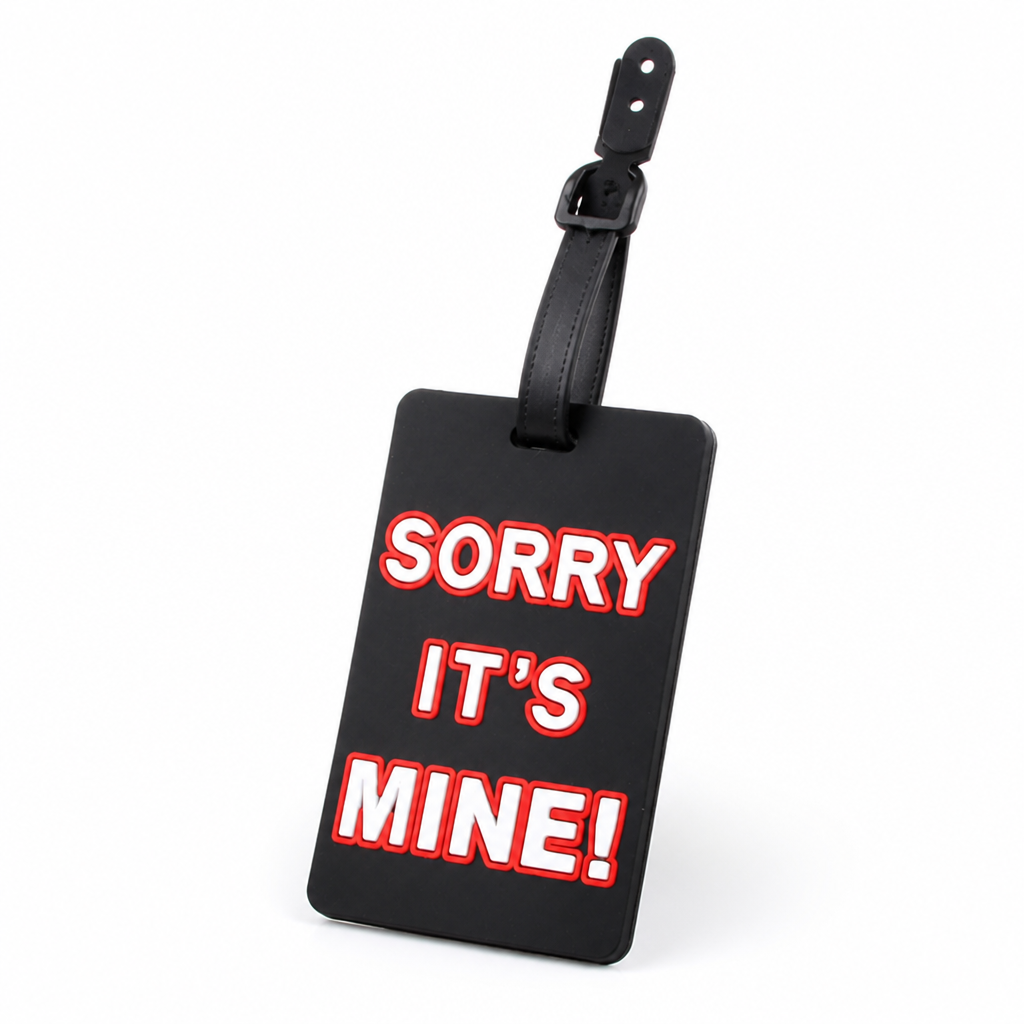Durable Silicone Luggage Tag (Secure Strap & Hidden ID Slot)
