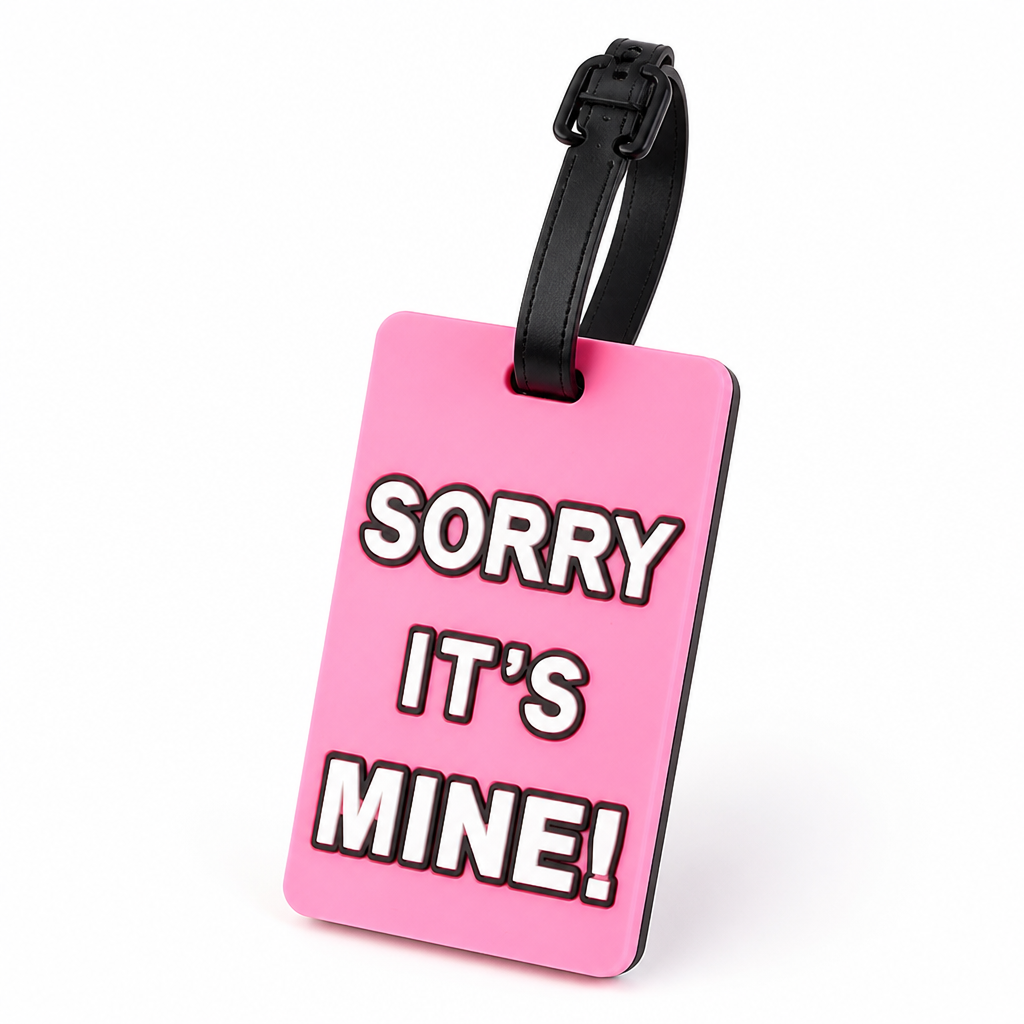 Durable Silicone Luggage Tag (Secure Strap & Hidden ID Slot)