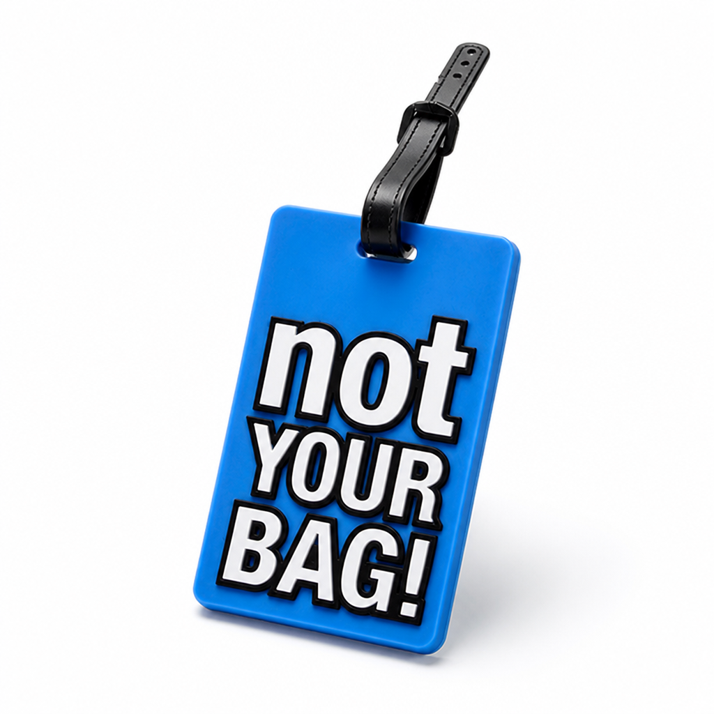 Durable Silicone Luggage Tag (Secure Strap, Not Your Bag Print)