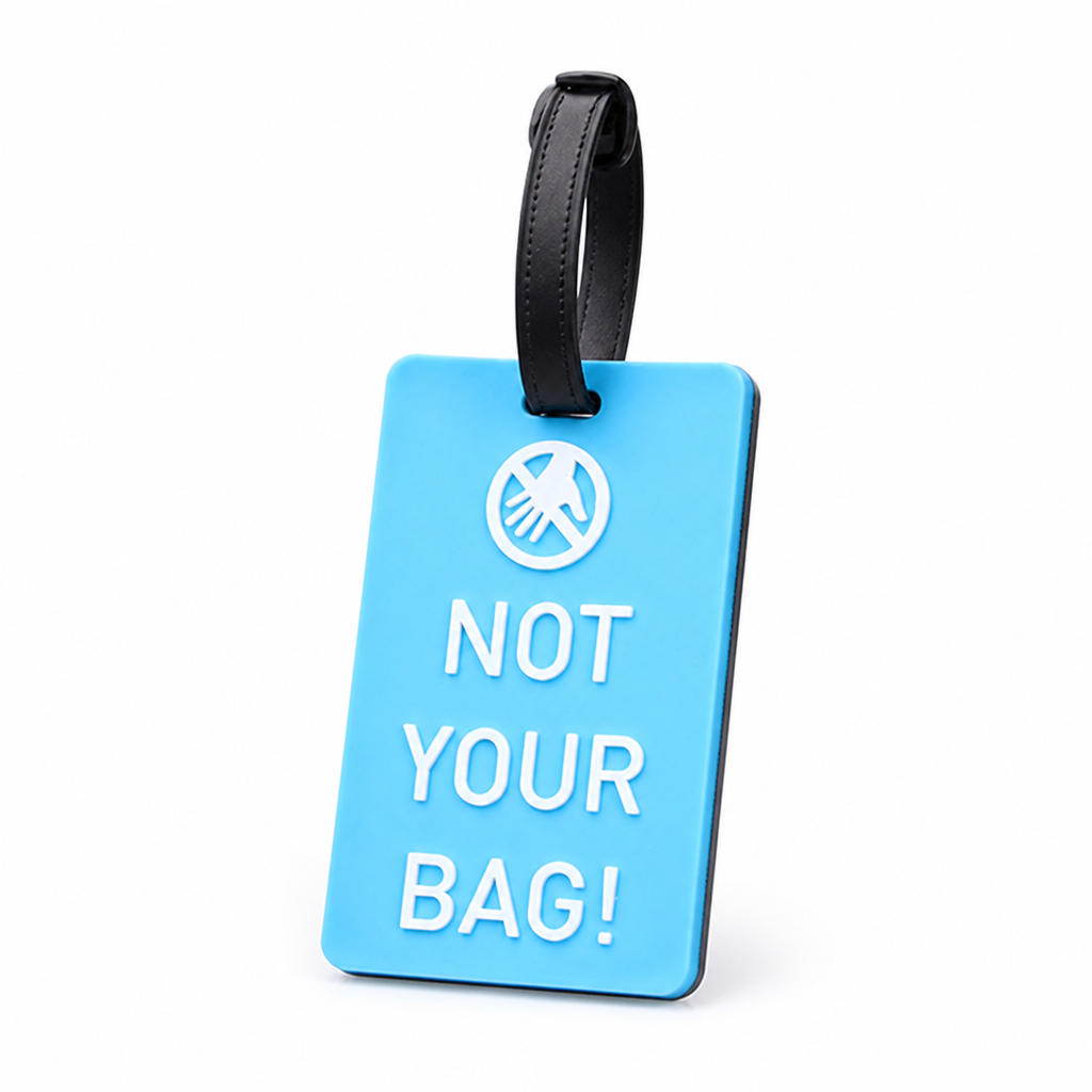 Durable Silicone Luggage Tag (Secure Strap, Not Your Bag Print)