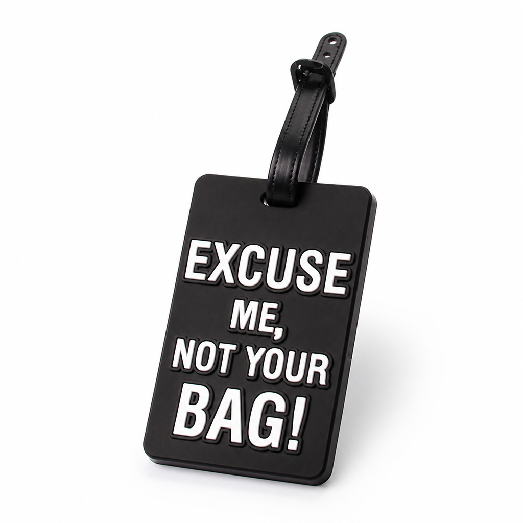 Durable Silicone Luggage Tag (Secure Strap, Not Your Bag Print)