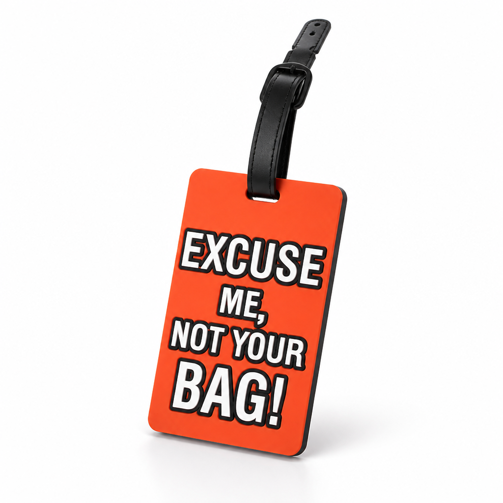 Durable Silicone Luggage Tag (Secure Strap, Not Your Bag Print)