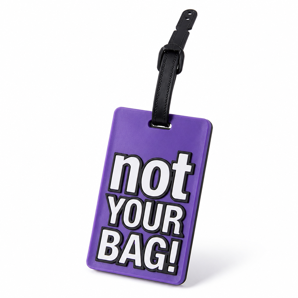 Durable Silicone Luggage Tag (Secure Strap, Not Your Bag Print)
